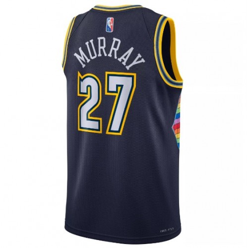 Men's Denver Nuggets Jamal Murray #27 Nike Navy 2021/22 Swingman NBA Jersey - City Edition