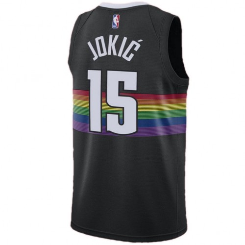 Men's Denver Nuggets Nikola Jokic #15 Nike Black Swingman Player Jersey – City Edition