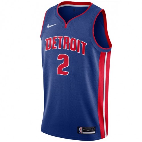 Men's Detroit Pistons Cade Cunningham #2 Nike Blue 2021 Swingman Jersey - Icon Edition