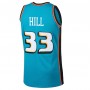 Men's Detroit Pistons Grant Hill #33 Throwback Mitchell & Ness Blue 98-99 Hardwood Classics Swingman Jersey