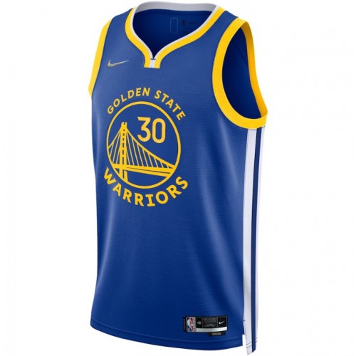 Men's Golden State Warriors Stephen Curry #30 Nike Royal 21/22 Swingman Jersey -Icon Edition