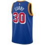 Men's Golden State Warriors Stephen Curry #30 Blue 2021/22 75th Anniversary Jersey - Classic Edition