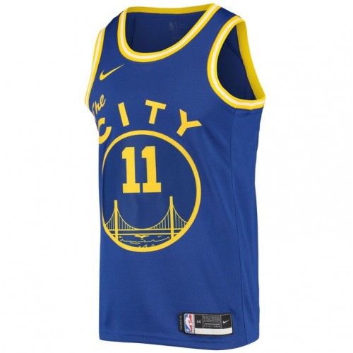 Men's Golden State Warriors Klay Thompson #11 Nike Royal Hardwood Classics 2020/21 Swingman Jersey- Classic Edition