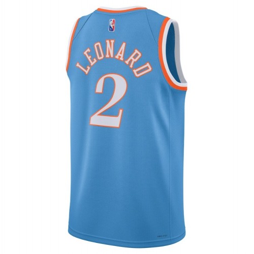 Men's Los Angeles Clippers Kawhi Leonard #2 Nike Blue 2021 Diamond Swingman Jersey - City Edition