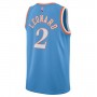 Men's Los Angeles Clippers Kawhi Leonard #2 Nike Blue 2021 Diamond Swingman Jersey - City Edition