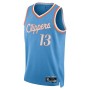 Men's Los Angeles Clippers Paul George #13 Nike Blue 2021 Diamond Swingman Jersey - City Edition