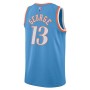 Men's Los Angeles Clippers Paul George #13 Nike Blue 2021 Diamond Swingman Jersey - City Edition