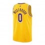 Men's Los Angeles Lakers Russell Westbrook #0 Nike Gold 2021/22 Swingman Jersey - Icon Edition