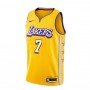 Men's Los Angeles Lakers Carmelo Anthony #7 Nike Yellow Swingman NBA Jersey - City Edition