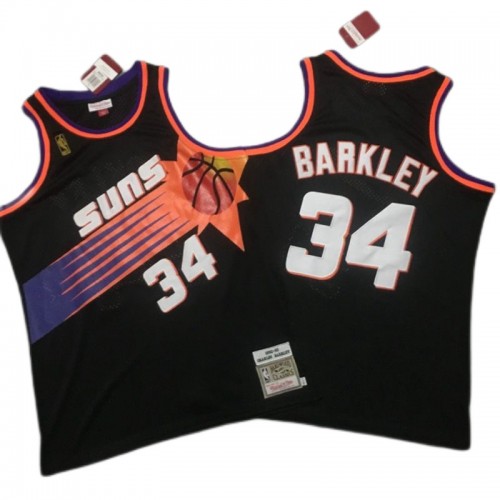 Men's Phoenix Suns Charles Barkley #34 Mitchell&Ness Black 1992-93 Hardwood Classics Jersey