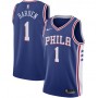 Men's Philadelphia 76ers James Harden #1 Nike Royal 2021/22 Swingman Jersey - Icon Edition