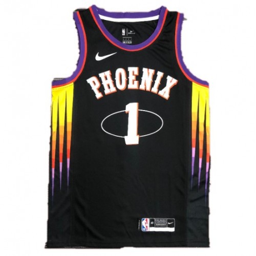 Men's Phoenix Suns Devin Booker #1 Nike Black 2021/22 Swingman NBA Jersey-Mixtape Edition