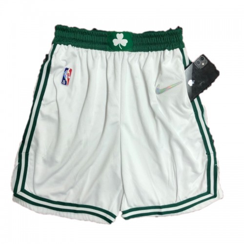 Men's Boston Celtics Nike White 2021/22 Swingman Shorts - Association Edition