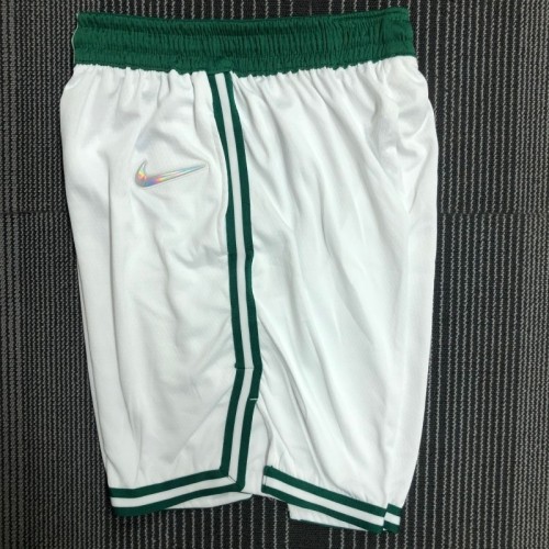 Men's Boston Celtics Nike White 2021/22 Swingman Shorts - Association Edition