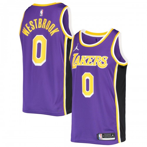 Russell Westbrook Los Angeles Lakers Jordan Brand 2021/22 Swingman Jersey - Statement Edition - Purple