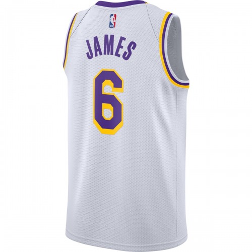 LeBron James Los Angeles Lakers Nike 2021/22 #6 Swingman Player Jersey White - Association Edition