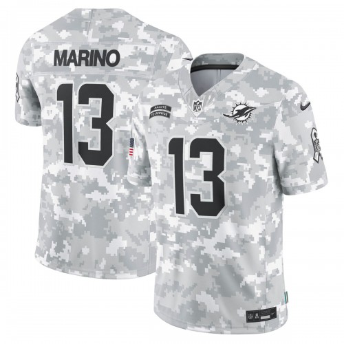 Dan Marino Miami Dolphins Nike 2024 Salute to Service Retired Player Limited Jersey - Arctic Camo