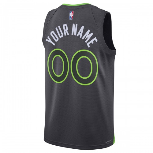 Minnesota Timberwolves Jordan Brand Unisex 2022/23 Swingman Custom Jersey - Statement Edition - Black