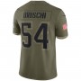 Tedy Bruschi New England Patriots 2022 Salute To Service Retired Player Limited Jersey - Olive