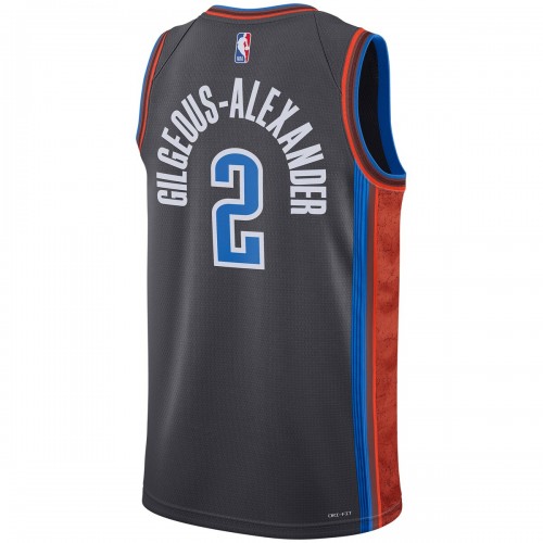 Shai Gilgeous-Alexander Oklahoma City Thunder Nike Unisex 2022/23 Swingman Jersey - City Edition - Gray