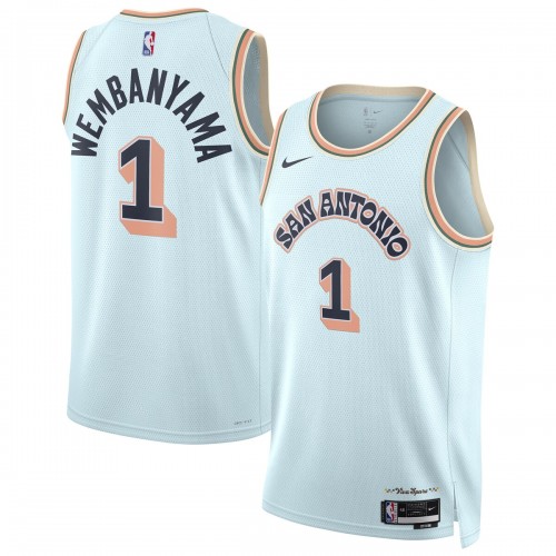 Victor Wembanyama San Antonio Spurs Nike Unisex 2024/25 Swingman Player Jersey - City Edition - Light Blue