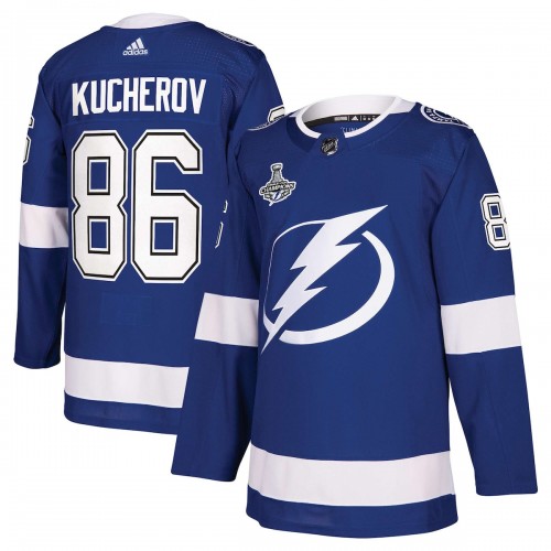 Nikita Kucherov Tampa Bay Lightning adidas 2021 Stanley Cup Champions Authentic Player Jersey - Blue