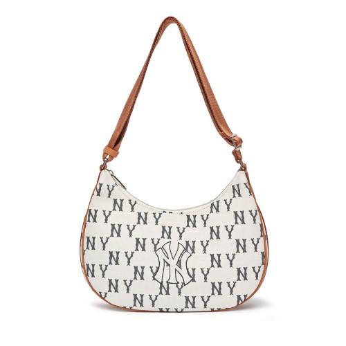 Big Classic MONOGRAM Jacquard L-Hobo Bag NEW YORK YANKEES