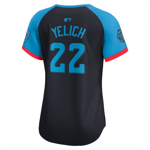 Christian Yelich National League Nike Women's 2024 MLB All-Star Game Limited Player Jersey - Navy