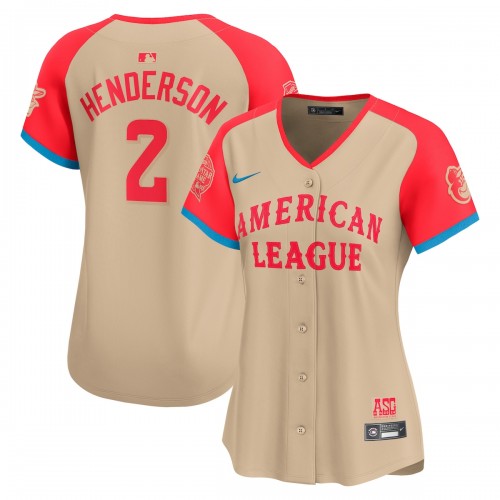 Gunnar Henderson American League Nike Women's 2024 MLB All-Star Game Limited Player Jersey - Cream