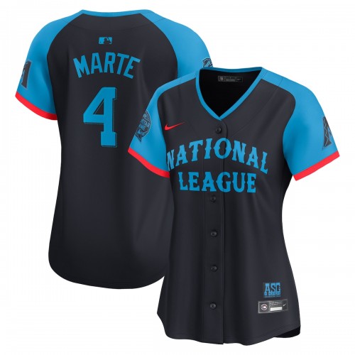 Ketel Marte National League Nike Women's 2024 MLB All-Star Game Limited Player Jersey - Navy