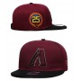 Arizona Diamondbacks Burgundy 25 Years Snapback Hat