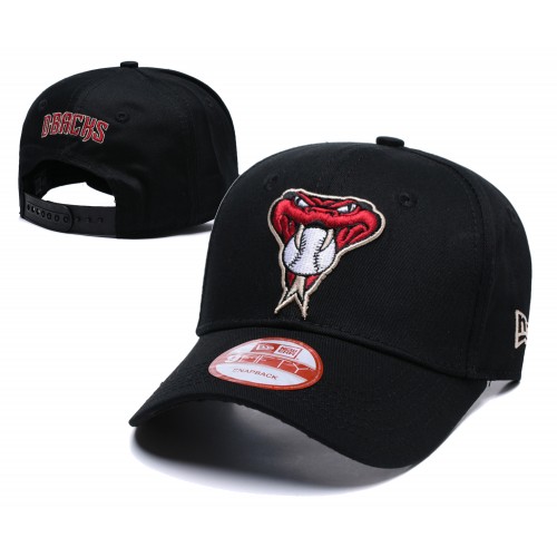 Arizona Diamondbacks Snake Baseball Black Snapback Hat