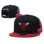 Chicago Bulls Mitchell & Ness Snapback Hat Black/Red/Jersey Short