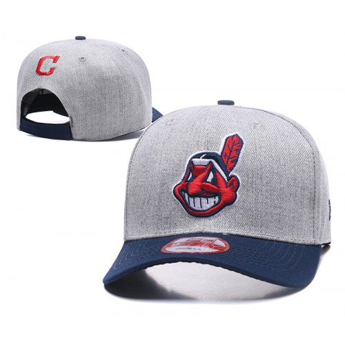 Cleveland Indians Two Tone Gray/Navy Adjustable Hat