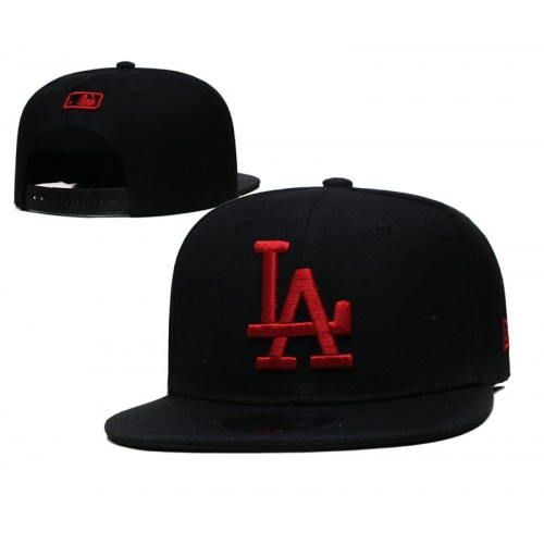 Los Angeles Dodgers Essential Black Snapback Hat