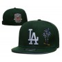 Los Angeles Dodgers 50th Anniversary Palm Tree Dark Green Snapback Hat