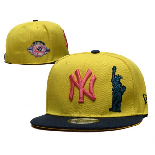 New York Yankees 100th Anniversary Statue of Liberty 2Tone Gold/Black Snapback Hat