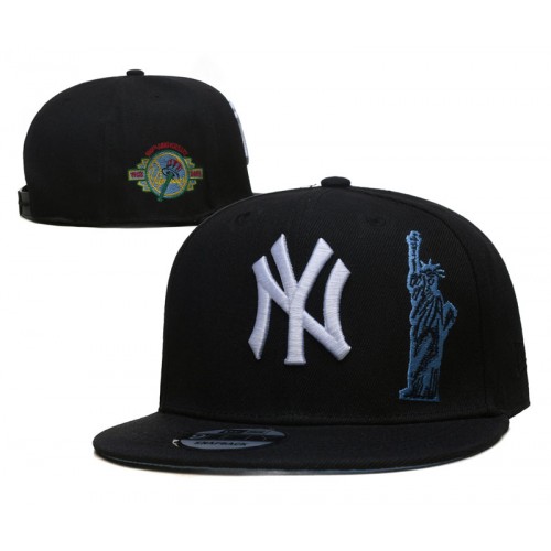 New York Yankees 100th Anniversary Statue of Liberty Black Snapback Hat