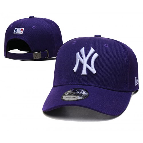 New York Yankees League Essential Purple Adjustable Hat