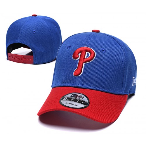 Philadelphia Phillies League Essential Two Tone Blue/Red Snapback Hat