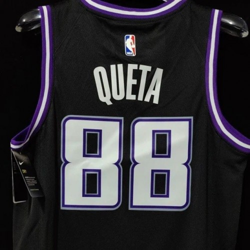 Men's Sacramento Kings Neemias Queta #88 Nike Black 2021/22 Swingman NBA Jersey - City Edition