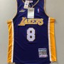 Men's Los Angeles Lakers Kobe Bryant #8 Mitchell&Ness Purple 00-01 Hardwood Classics Jersey