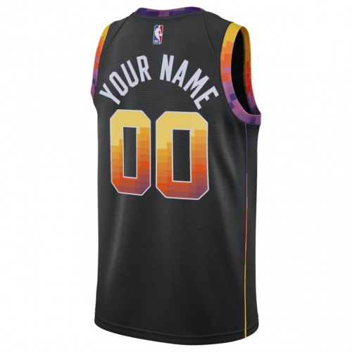 Phoenix Suns Jordan Brand Youth Swingman Custom Jersey - Statement Edition - Black