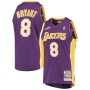 Men's Los Angeles Lakers Kobe Bryant #8 Mitchell&Ness Purple 00-01 Hardwood Classics Jersey