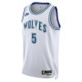 Unisex Nike Anthony Edwards White Minnesota Timberwolves 2023/24 Swingman Jersey - Classic Edition