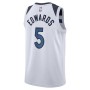 Minnesota Timberwolves Nike Association Edition Swingman Jersey - White - Anthony Edwards - Unisex