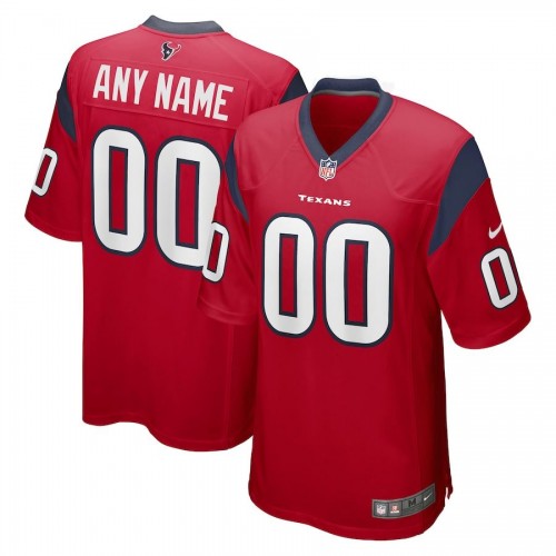 Houston Texans Nike Youth Custom Alternate Game Jersey - Red