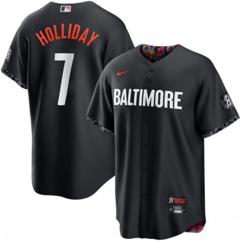 Jackson Holliday Baltimore Orioles Nike 2023 City Connect Replica Player Jersey - Black