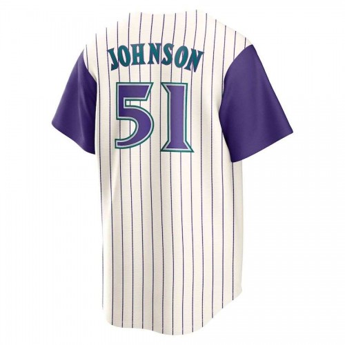 Randy Johnson Arizona Diamondbacks Nike Alternate Cooperstown Collection Jersey - Cream