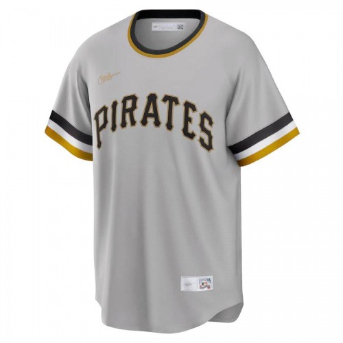 Roberto Clemente Pittsburgh Pirates Nike Road Cooperstown Collection Player Jersey - Gray